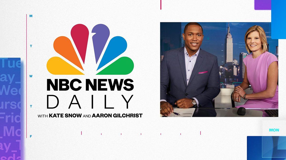 Kate Snow, Aaron Gilchrist, NBC News Daily, NBC News, #NBCNewsDaily
