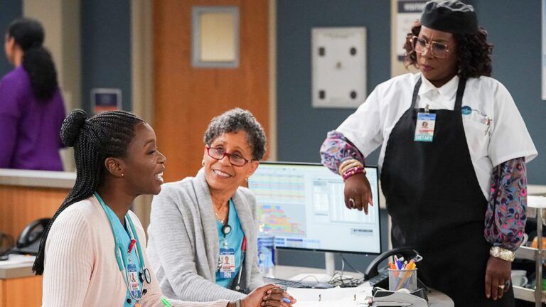 Budget Cuts Impact ‘Bob Hearts Abishola’ with Bulk of Cast Dropped to Recurring for Season 5 Folake Olowofoyeku as Abishola, Vernee Watson as Gloria, Gina Yashere as Kemi, Bob Hearts Abishola, #BobHeartsAbishola