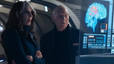 Gates McFadden, Dr. Beverly Crusher, Patrick Stewart as Jean-Luc Picard, Star Trek: Picard, #StarTrek