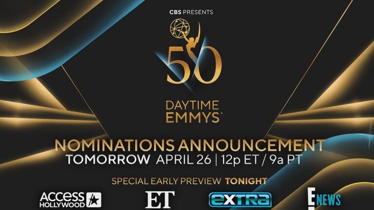 Access Hollywood, Entertainment Tonight, Extra, E! News, The 50th Annual Daytime Emmy Awards, Daytime Emmy Awards, The Daytime Emmy Awards, Daytime Emmys, The National Academy of Television Arts & Sciences, NATAS, #DaytimeEmmys, #Emmys, #Daytime