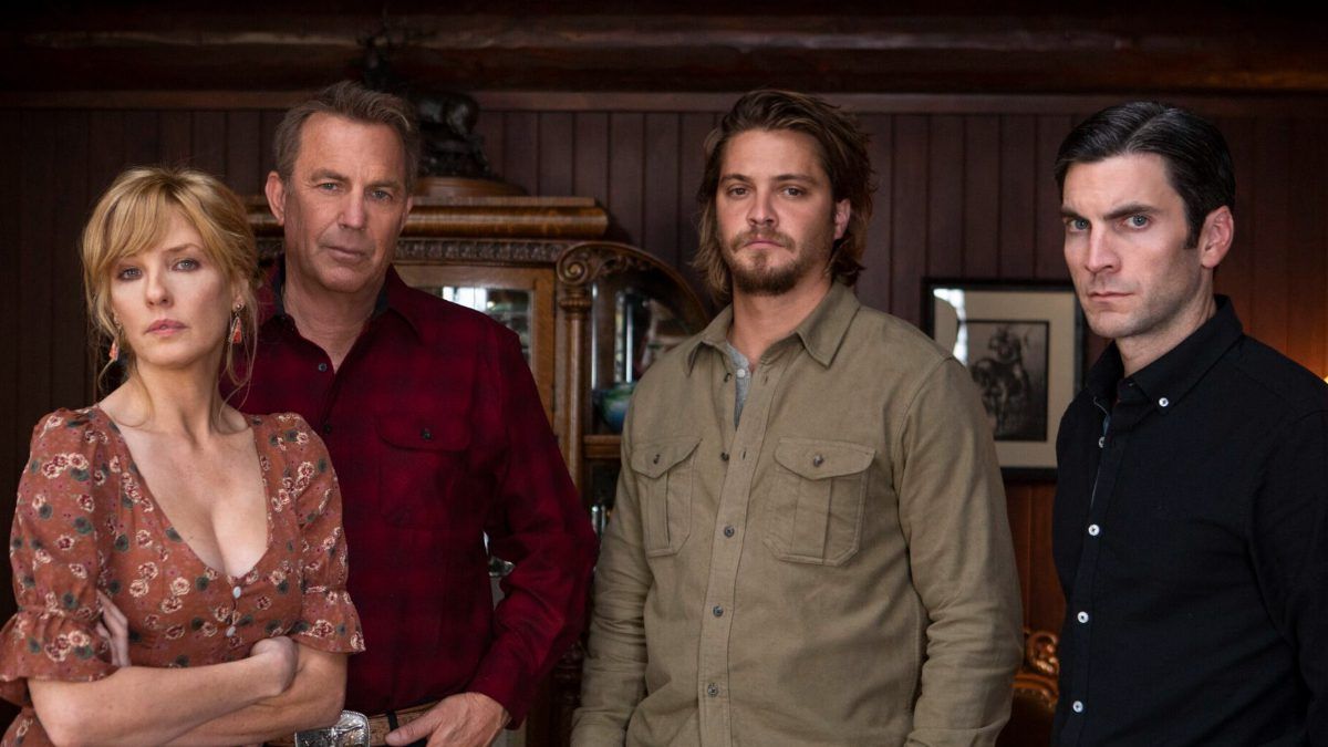 Kelly Reilly, Kevin Costner, Luke Grimes, Wes Bentley, Yellowstone, CBS, Paramount Network