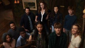 Secrets of Sulphur Springs, Disney, Eugene Byrd as Sam Tremont, Josh Braaten as Ben Campbell, Kelly Frye as Sarah Campbell, Madeleine McGraw as Zoey Campbell, Landon Gordon as Wyatt Campbell, Diandra Lyle as Jess Dunn, Johari Washington as Topher Dunn, Kyliegh Curran as Harper Dunn, Preston Oliver as Griffin Campbell, and Elle Graham as Savannah Dillon