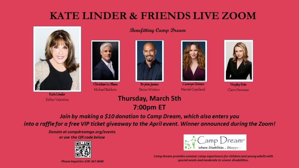 Kate Linder, Christian Le Blanc, Bryton James, Camryn Grimes, Hayley Erin